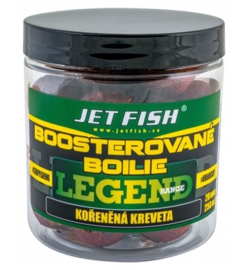 Jet fish boosterované boilie legend range korenistá kreveta 250 ml - 20 mm