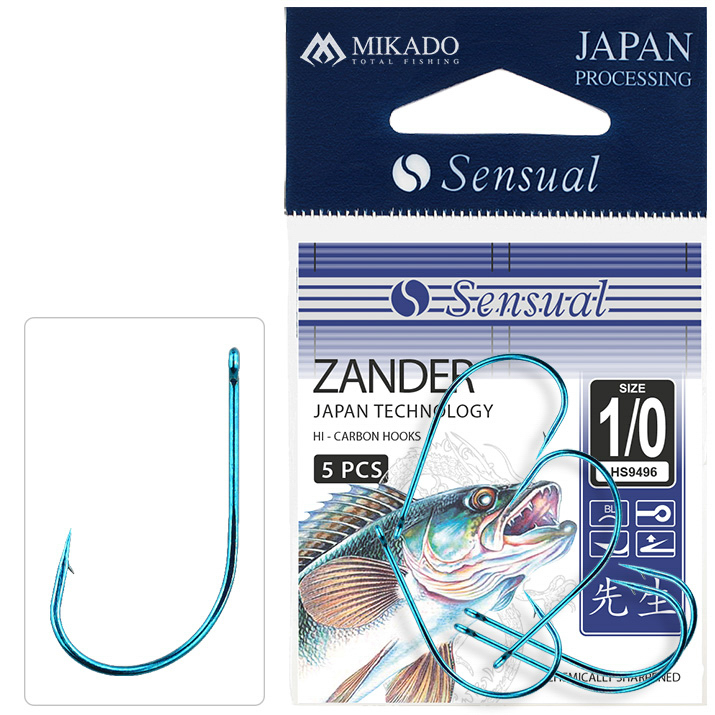 E-shop Mikado háčiky sensual zander modrý 5 ks - 1