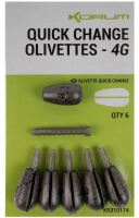 Korum Rýchlovýmenná Záťaž Quick Change Olivettes - 2 g