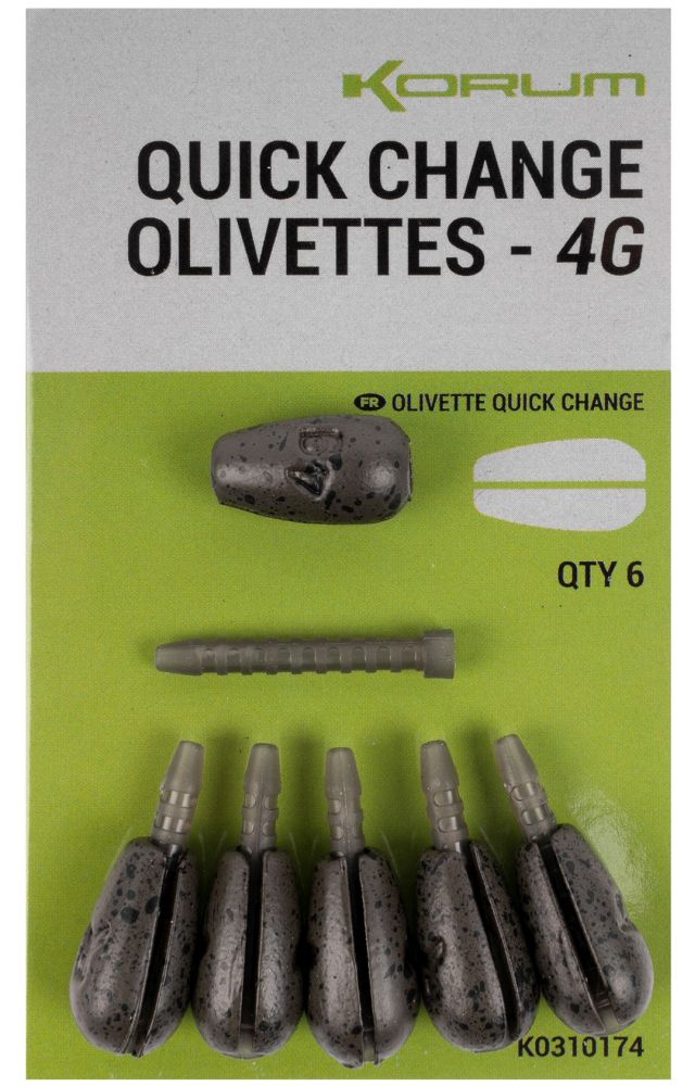 E-shop Korum rýchlovýmenná záťaž quick change olivettes - 1 g