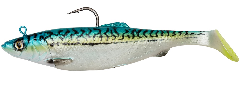 Savage gear gumová nástraha 4d herring big shad green mackerel - 22 cm 200 g