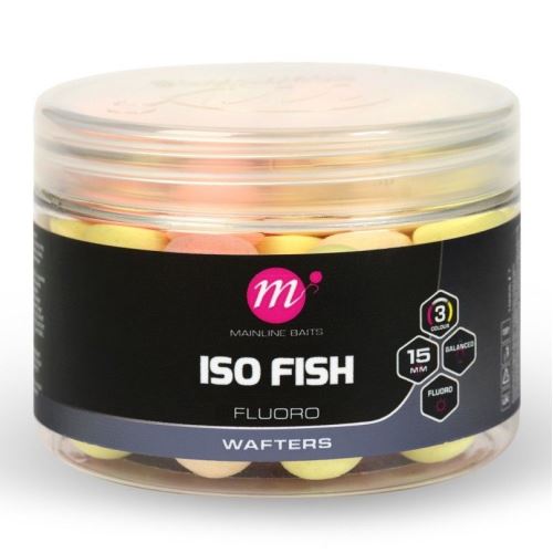 Mainline Balanced Boilie Fluoro Wafters Pink Yellow White 15 mm