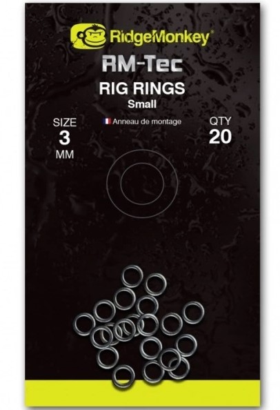 Ridgemonkey krúžky rm-tec rig rings - 3 mm