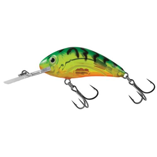 Salmo Wobler Rattlin Hornet Clear Floating Clear Hot Green Tiger - 4,5 cm 6 g