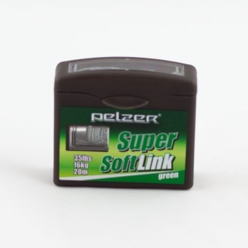 Pelzer Náväzcové potápavá Šnúrka Super Soft Link 20m Dark Green