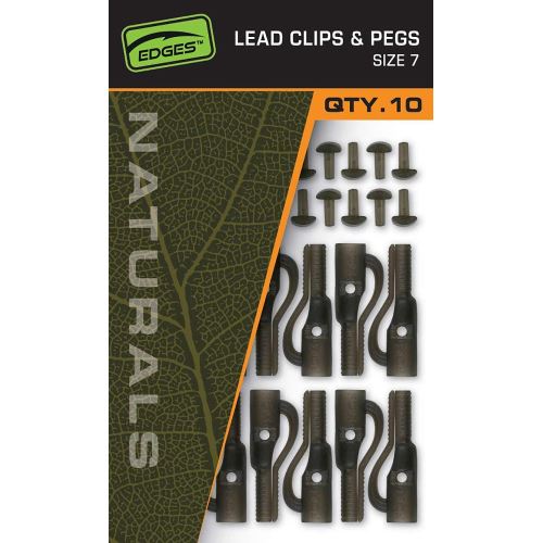 Fox Závesky Edges Naturals Lead Clips Pegs Size 7