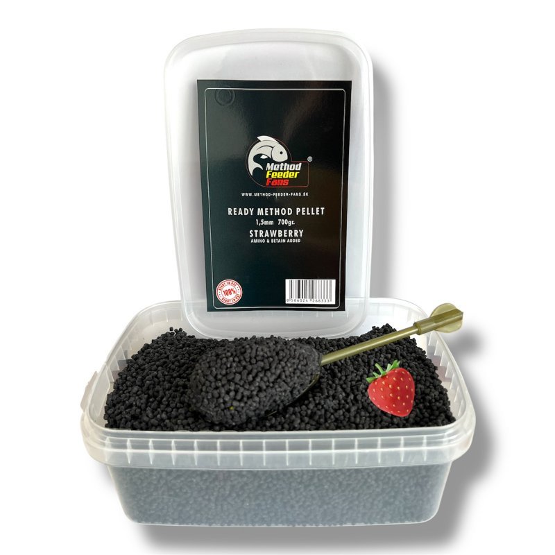 E-shop Method feeder fans pelety ready method 700 g 1,5 mm - jahoda