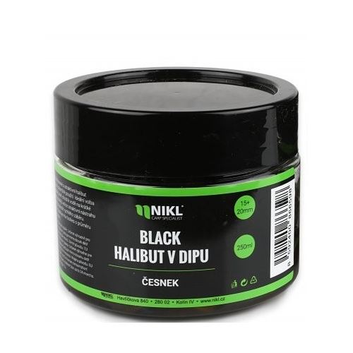 Nikl Pelety V Dipu Black Halibut - 15+20 mm 250 g