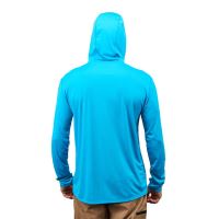 Grundéns Funkčná UV Mikina Tough Sun Hoodie Azure (4)