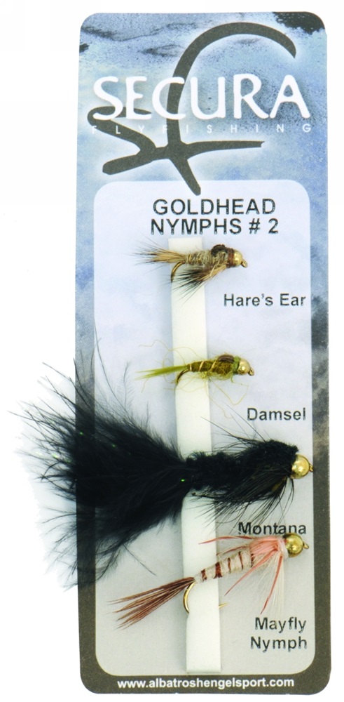 Secura flyfishing mušky goldhead nymphs #2 4 ks