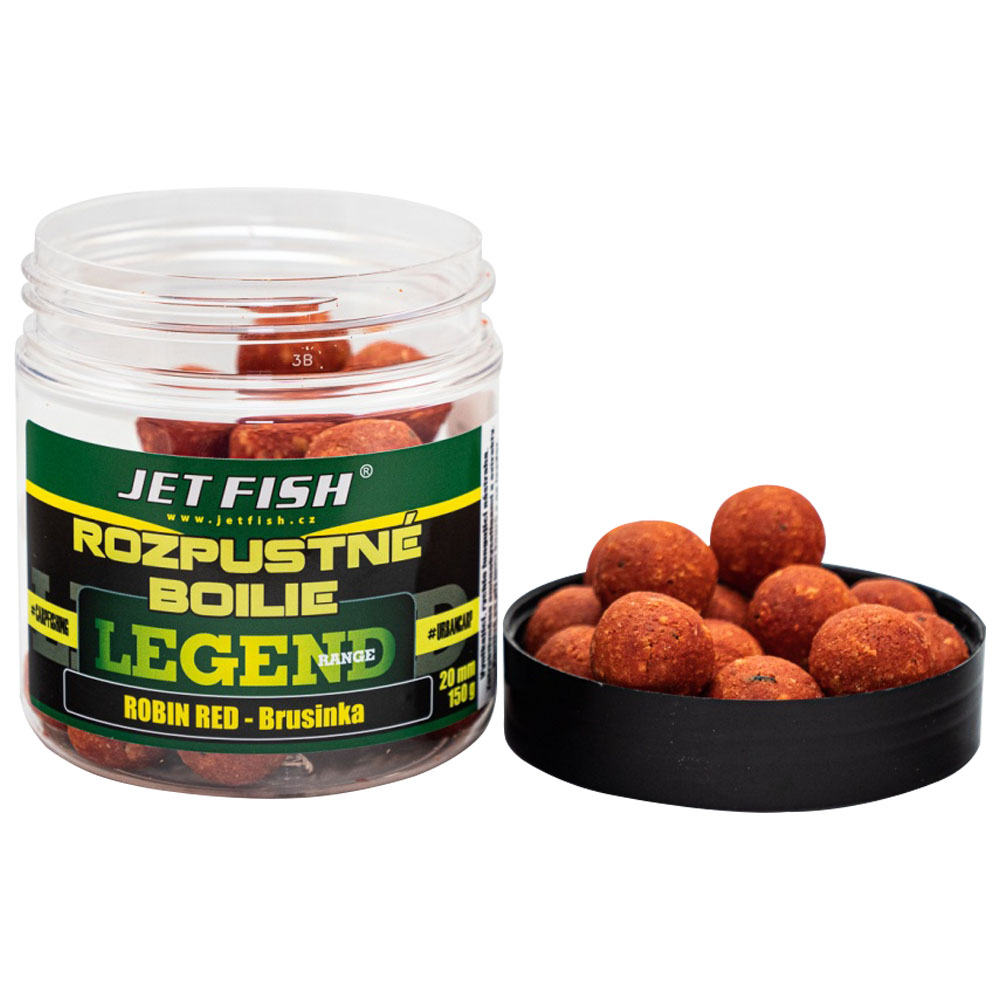 Jet fish rozpustné boilie legend range robin red brusnica 250 ml - 24 mm