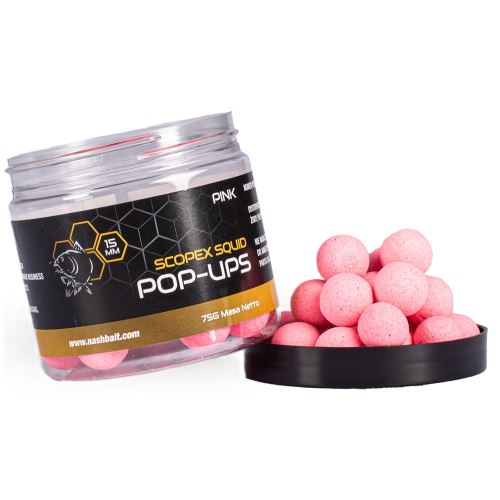 Nash Plávajúce Boilie Pop Ups Scopex Squid Pink 75 g