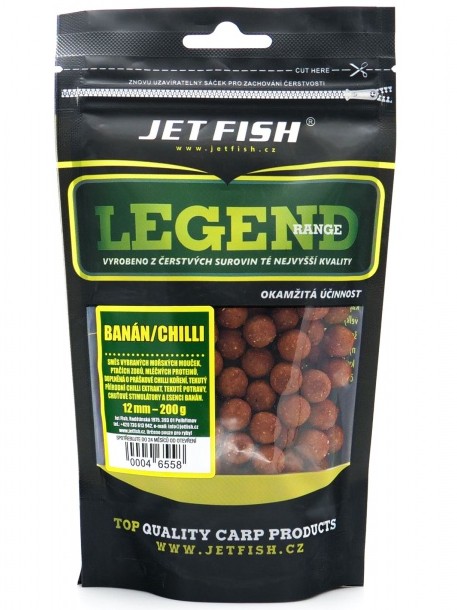 E-shop Jet fish boilie legend range banán chilli - 200 g 12 mm