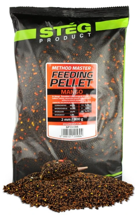 Stég pelety feeding pellet 800 g 2 mm - mango
