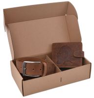 Mercucio Rybársky Darčekový Set Kapor Hlava - Pánska Peňaženka a Kožený Opasok Svetlý Šitý Mercucio Rybársky Darčekový Set Kapor Hlava - Pánska Peňaženka a Kožený Opasok Svetlý Šitý