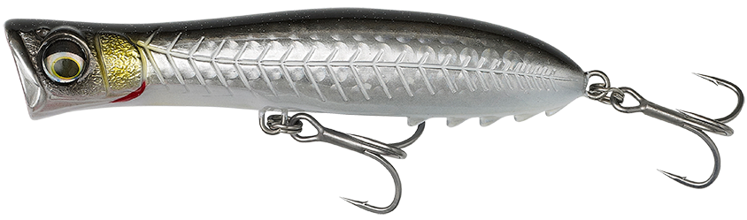 Savage gear wobler gravity popper floating black mullet - 9 cm 13,5 g