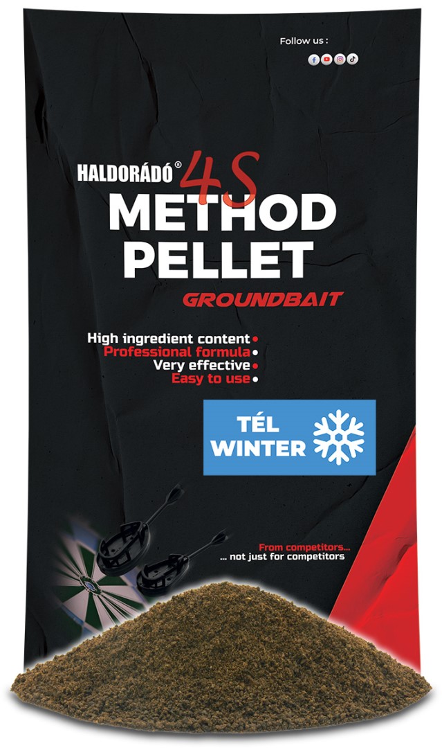 E-shop Haldoradó krmítková zmes 4s method pellet groundbait 400 g - zima