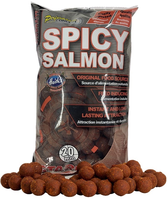 Starbaits boilie spicy salmon - 2 kg 14 mm