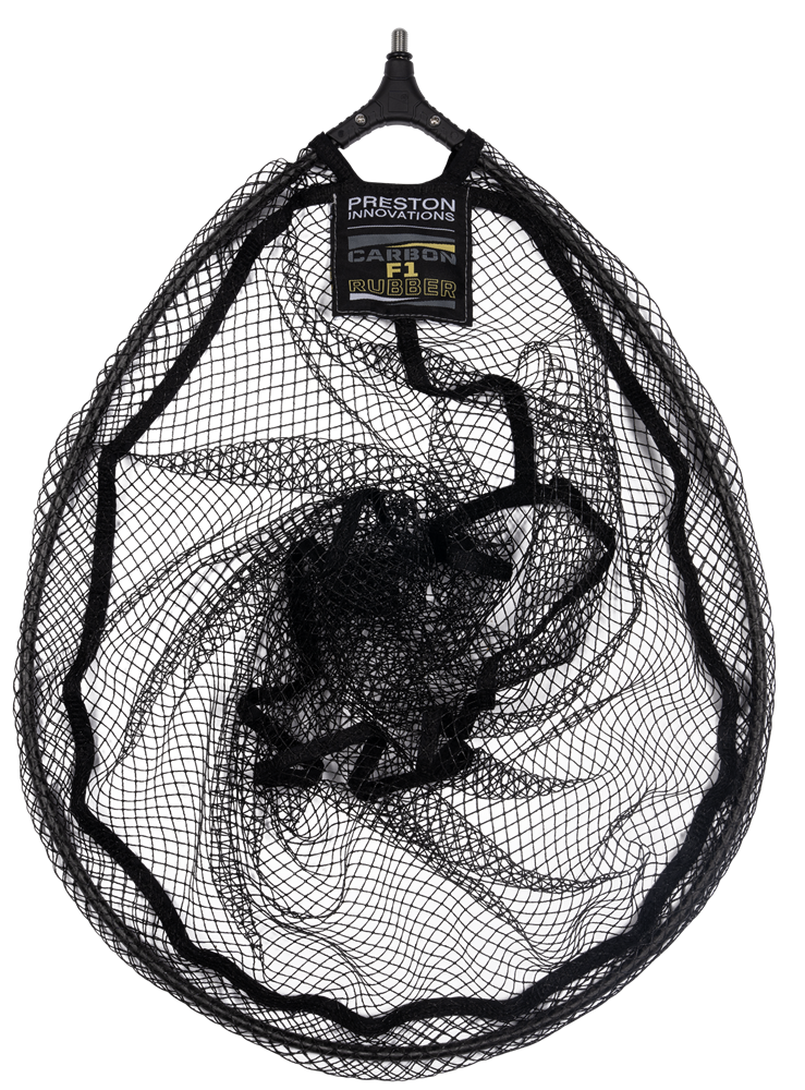 E-shop Preston innovations podberáková hlava carbon f1 latex landing net - 18" 45 cm
