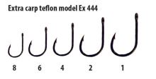 Extra carp háčiky teflon séria  EX 444   ( 10ks  v balení)-Veľkosť 2
