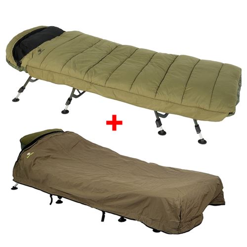 Giants Fishing Spací Vak 5 Season Maxi XS Sleeping Bag + Prikrývka Exclusive Bedchair Cover