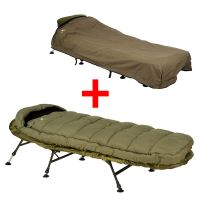 Giants Fishing Spací Vak 5 Season LXR Sleeping Bag + Prikrývka Exclusive Bedchair Cover