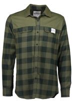 Aqua Flanelová Košeľa Long Sleeve Green Check Flannel Shirt-Veľkosť S