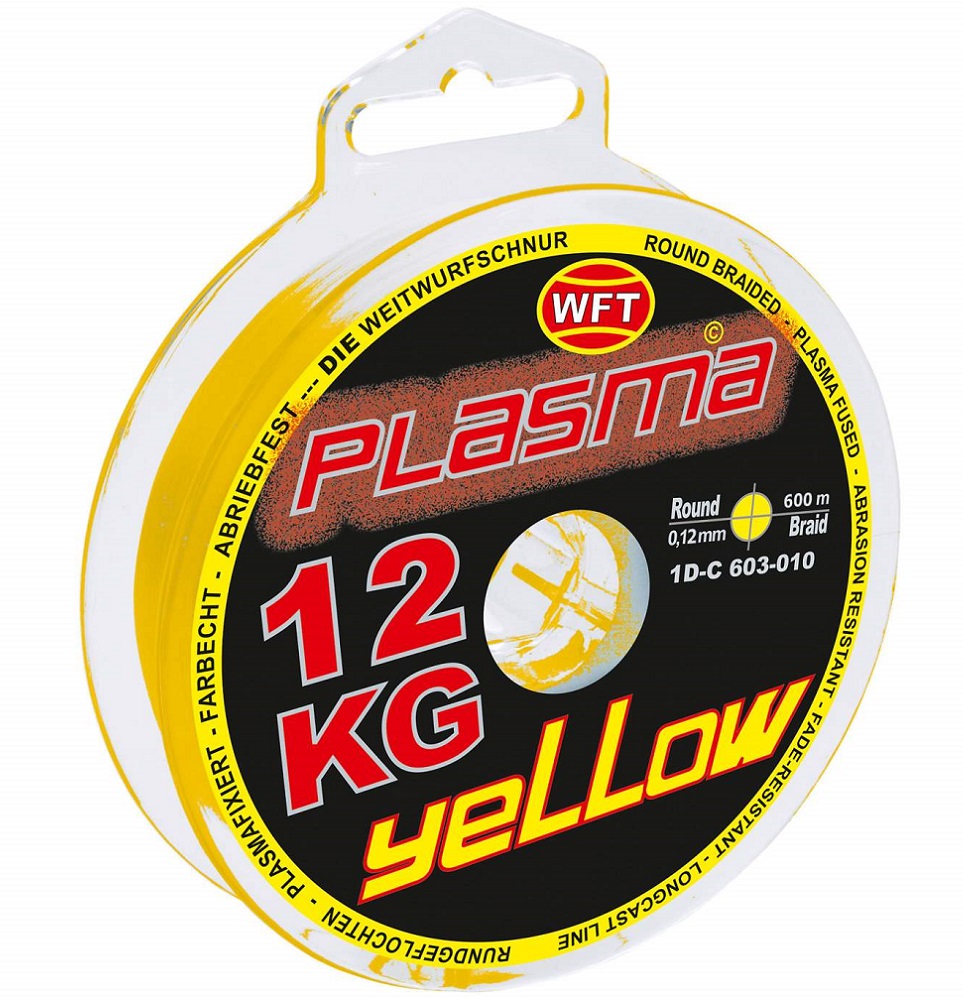 Wft šnúra kg plasma round žltá 150 m - 0,14 mm 18 kg