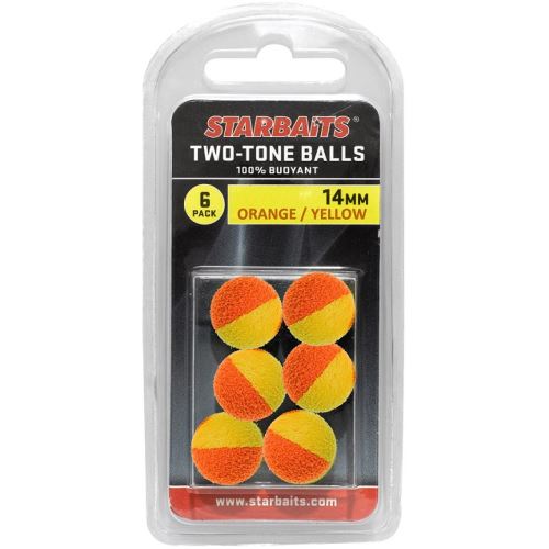 Starbaits Plávajúce Guličky Two Tones Balls 6 ks