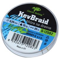 Giants Fishing Splietaná Šnúra Na Dravce KevBraid 20 m 0,24 mm 15 kg (1)