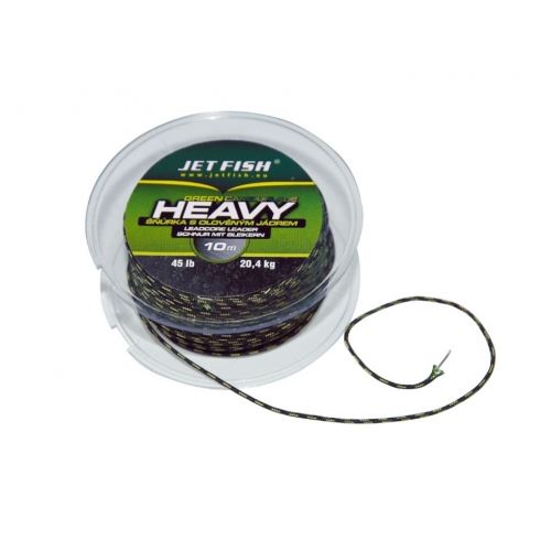 Jet Fish náväzcová šnúra Heavy Camouflage 10m 45lb - Farba GREEN CAMU