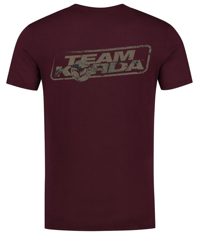 Korda tričko tk digi kamo tee burgundy - s