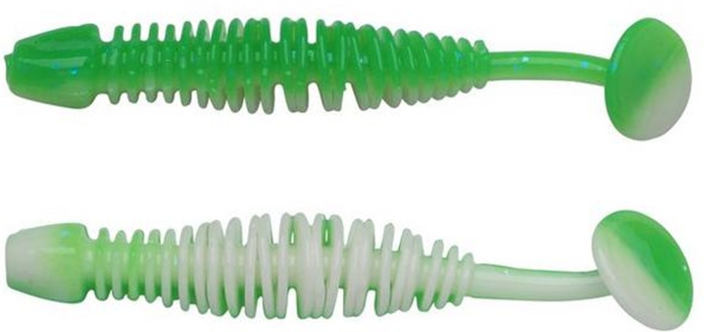 Berkley gumová nástraha powerbait power leech spring green white - 5 cm 12 ks