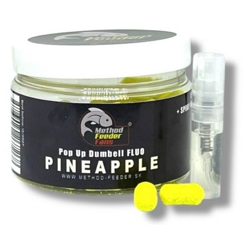 CesnakMethod Feeder Fans Plávajúce Dumbell Pop Up 8x15 mm 100 ml + Sprej Esencia 2 ml