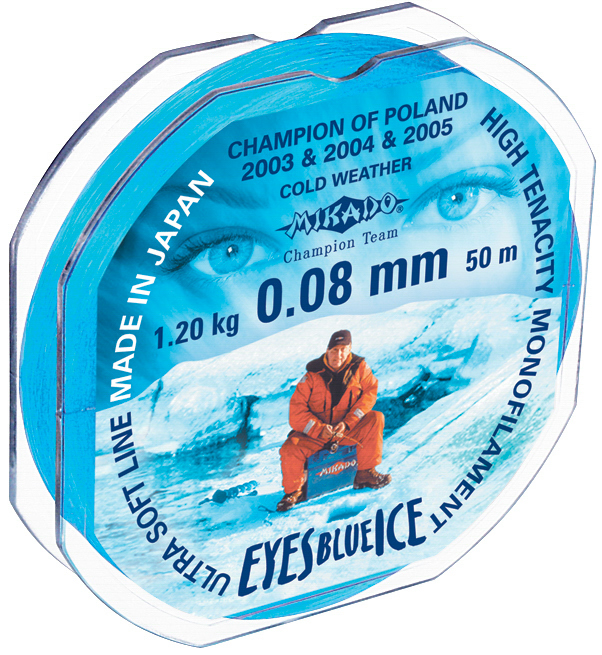 E-shop Mikado vlasec eyes blue ice 25 m - 0,14 mm 2,9 kg