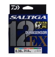 Daiwa Splietaná Šnúra Saltiga Durasensosr12 Braid EX + Si3 400 m Multi Color - 0,26 mm 25 kg