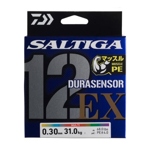 Daiwa Splietaná Šnúra Saltiga Durasensosr12 Braid EX + Si3 400 m Multi Color