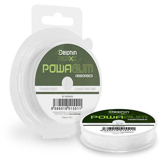 Delphin powa gum absorber reaxe číra 10 m - 0,8 mm 6 kg