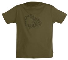 Avid Carp Tričko Icon T-Shirt Khaki - XL