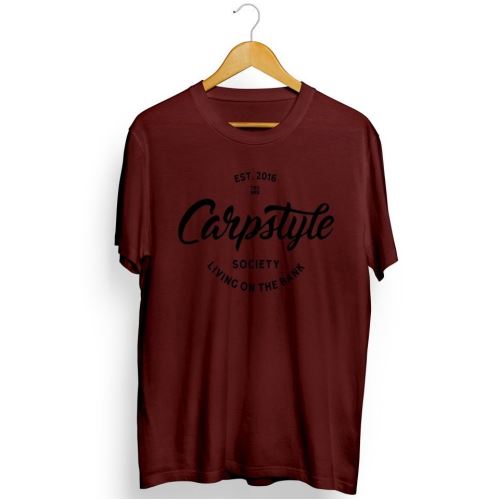 Carpstyle Tričko T Shirt 2018 Burgundy