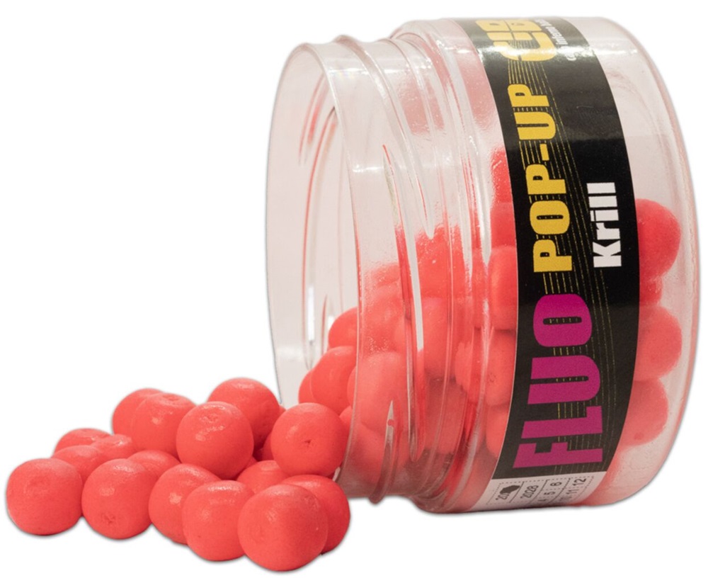 Carp inferno plávajúce boilie pop-up fluo krill 200 ml 12 mm