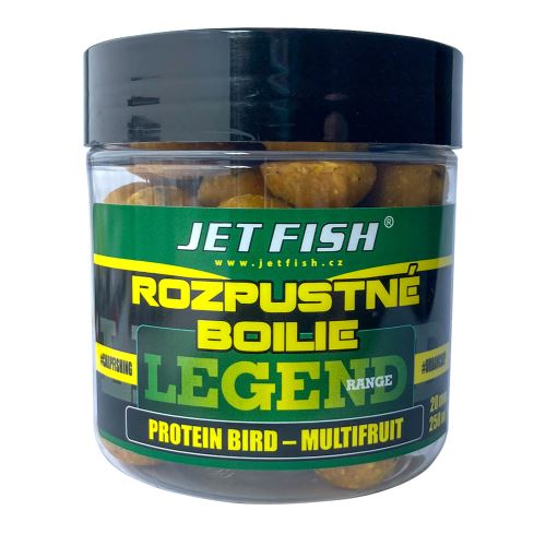 Jet Fish Boosterované Boilie Legend Range Protein Bird Multifruit 250 ml