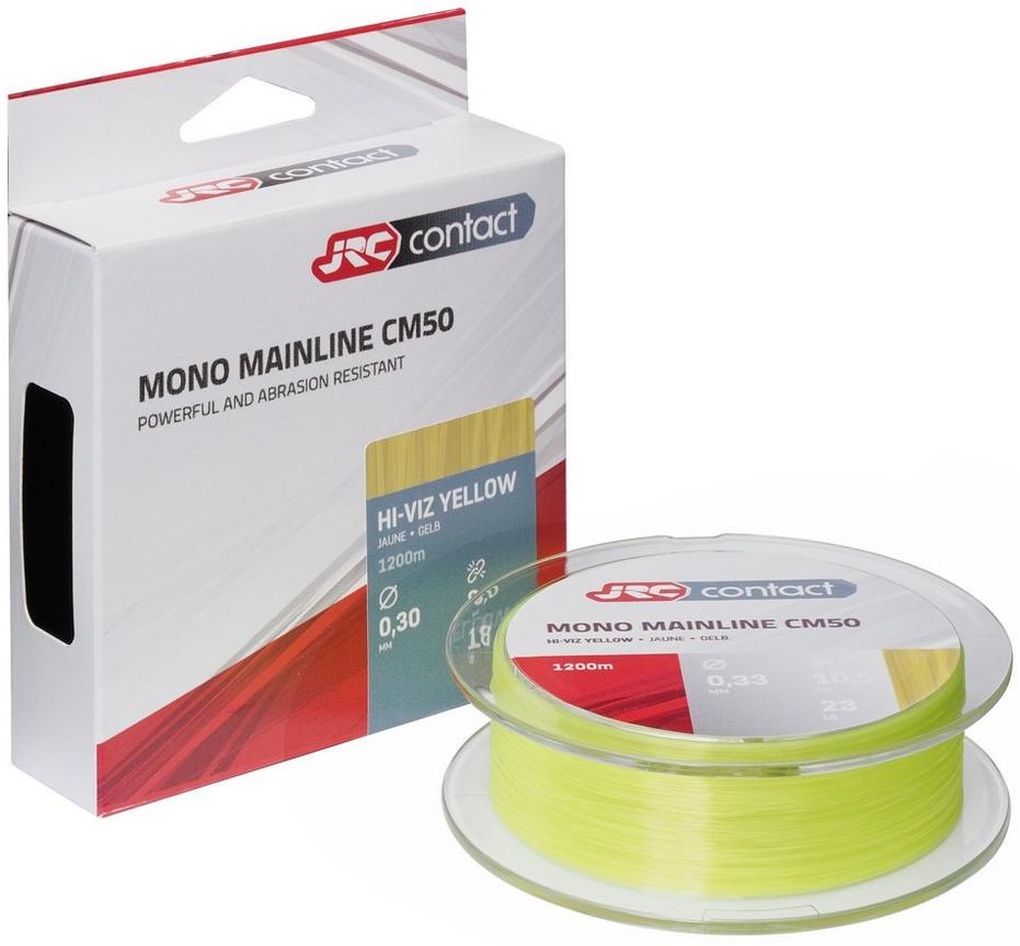 Jrc vlasec contact cm50 hi viz yellow 1200 m - 0,37 mm 13,5 kg