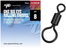 Giants Fishing Pevnostný Obratlík S Veľkým Očkom One Big Eye Rolling 10 ks - Veľkosť 8