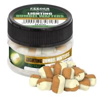 Carp Zoom Svietiace Wafters FC Lighting Dumbel Wafters 15 g 8x12 mm - Tygrí Orech