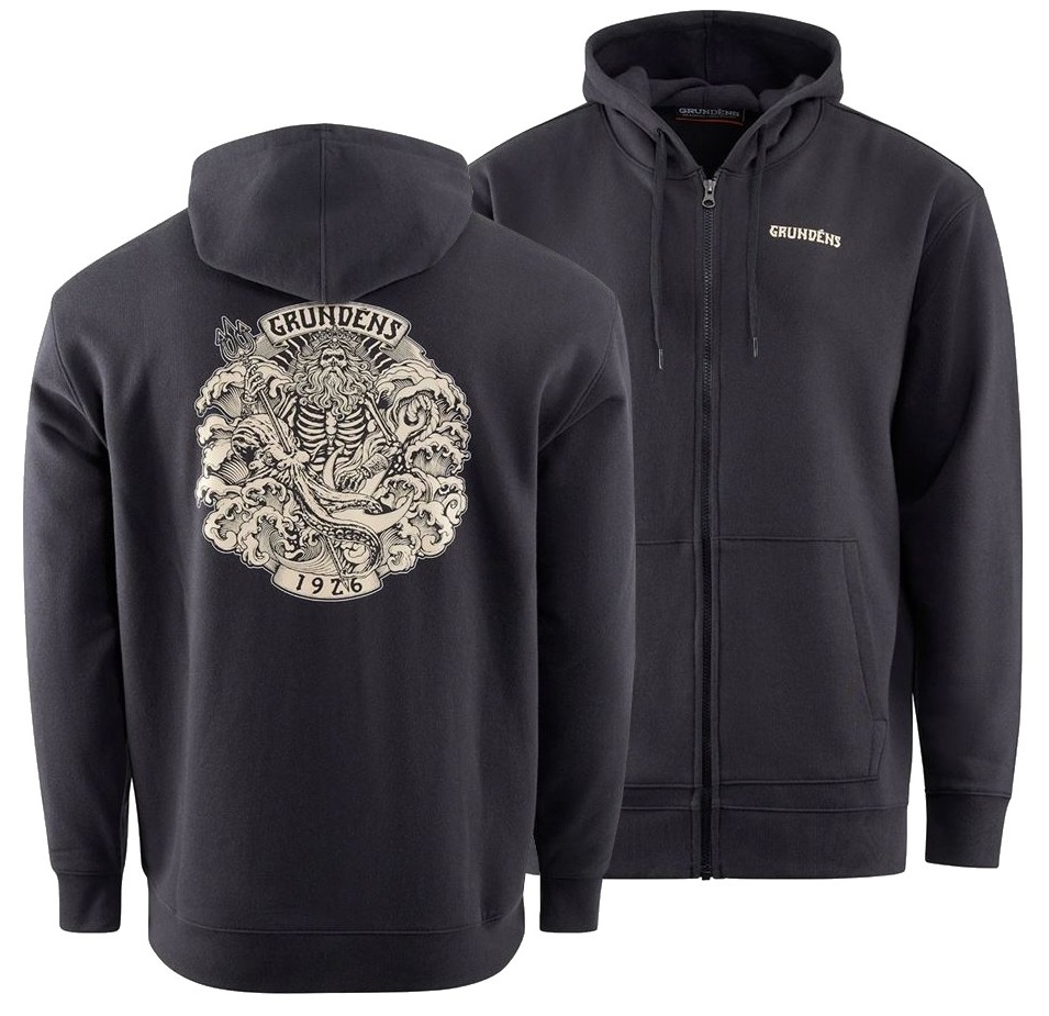 E-shop Grundéns mikina aegir fz hoodie black - xl