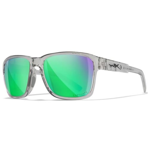 Wiley X Polarizačné Okuliare Trek Captivate Polarized Green Mirror Amber Gloss Crystal Light Grey