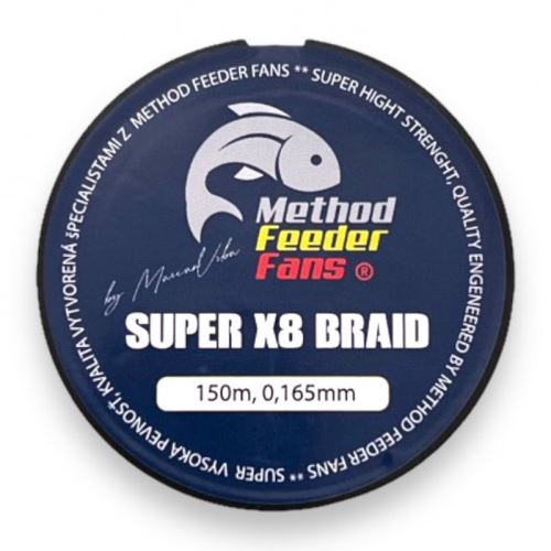 Method Feeder Fans Splietaná Šnúra Super X8 Feeder 150 m 0,165 mm 13,9 kg