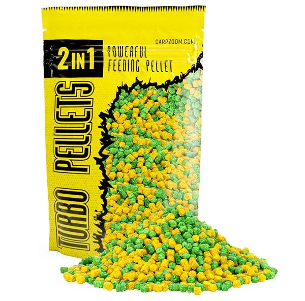 Carp zoom pelety turbo pellets 2v1 3 mm 500 g - ananás banán