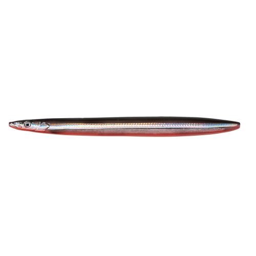 Savage Gear Pilker Line Thru Sandeel Black Red UV 11 cm - 15 g